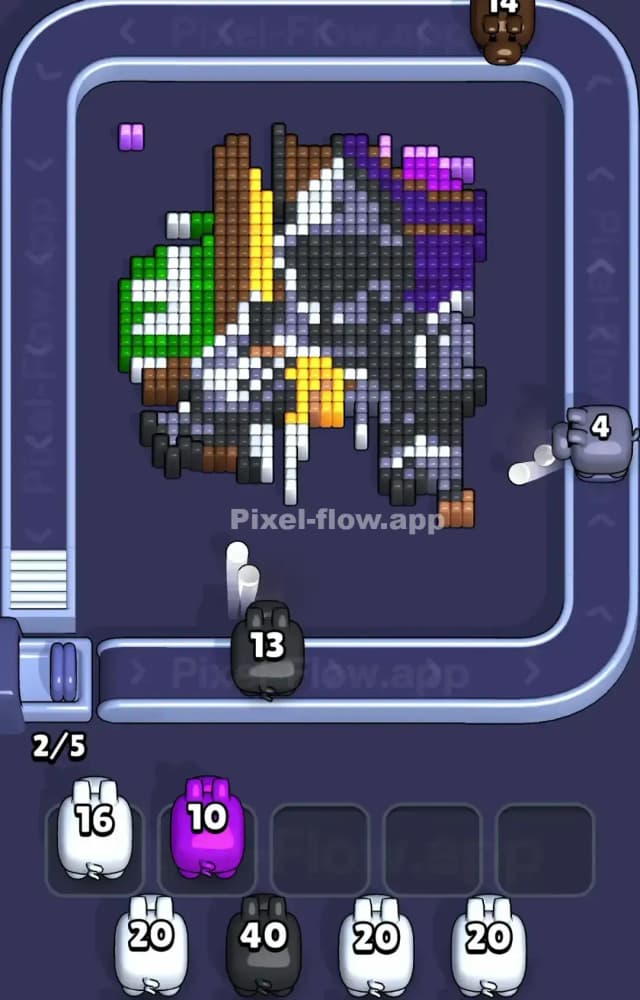 Pixel Flow Level 1268 Solution 2