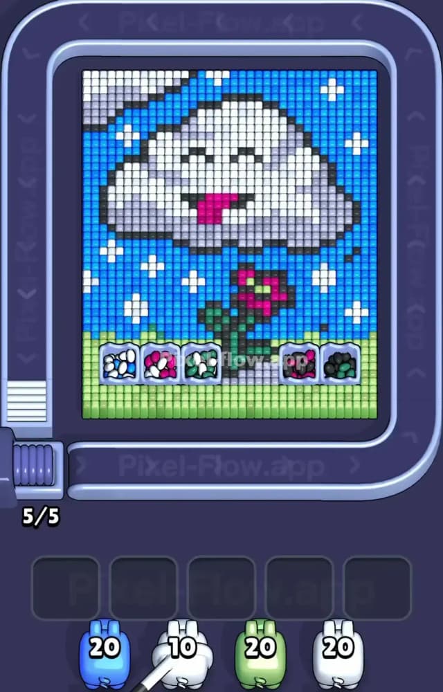 Pixel Flow Level 1333 Gameplay