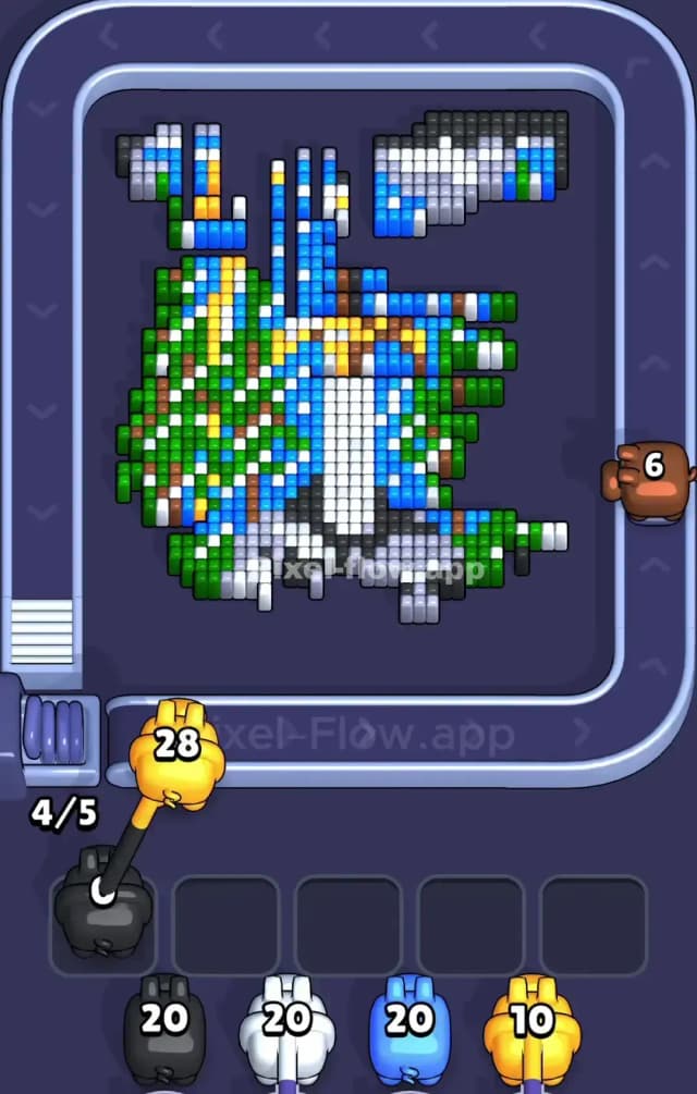 Pixel Flow Level 883 Solution 2