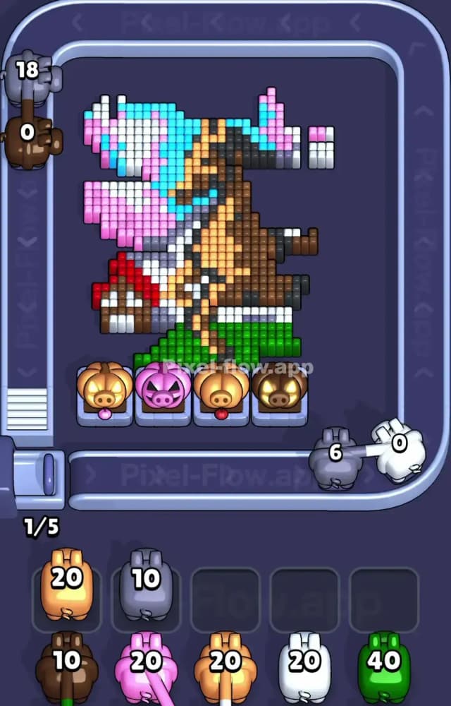 Pixel Flow Level 1285 Solution 2