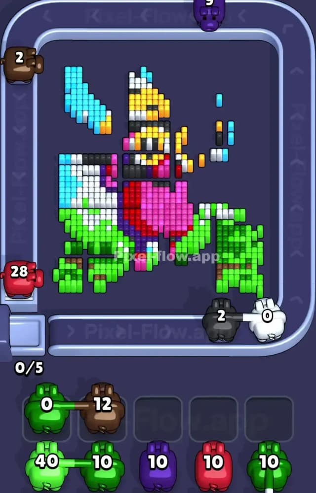 Pixel Flow Level 1440 Solution 2