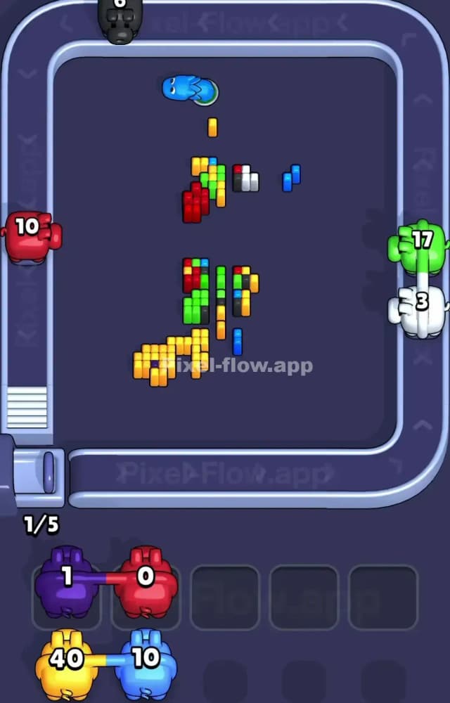 Pixel Flow Level 1136 Solution 3