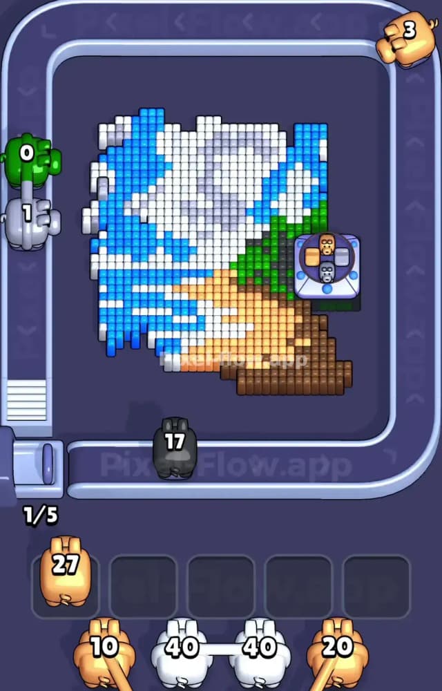 Pixel Flow Level 1064 Solution 1