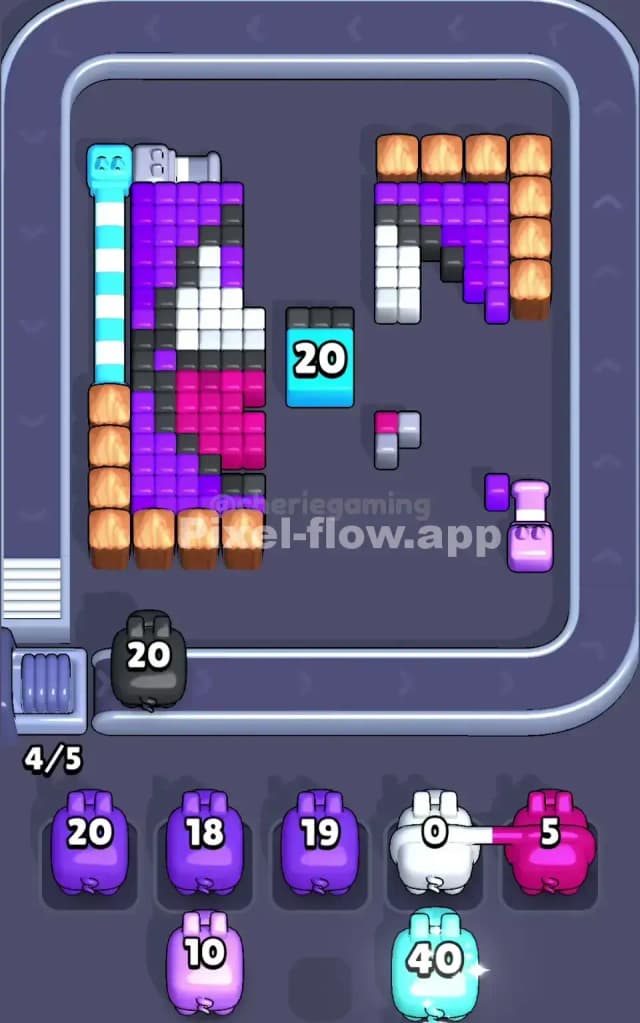 Pixel Flow Level 130 Solution 2