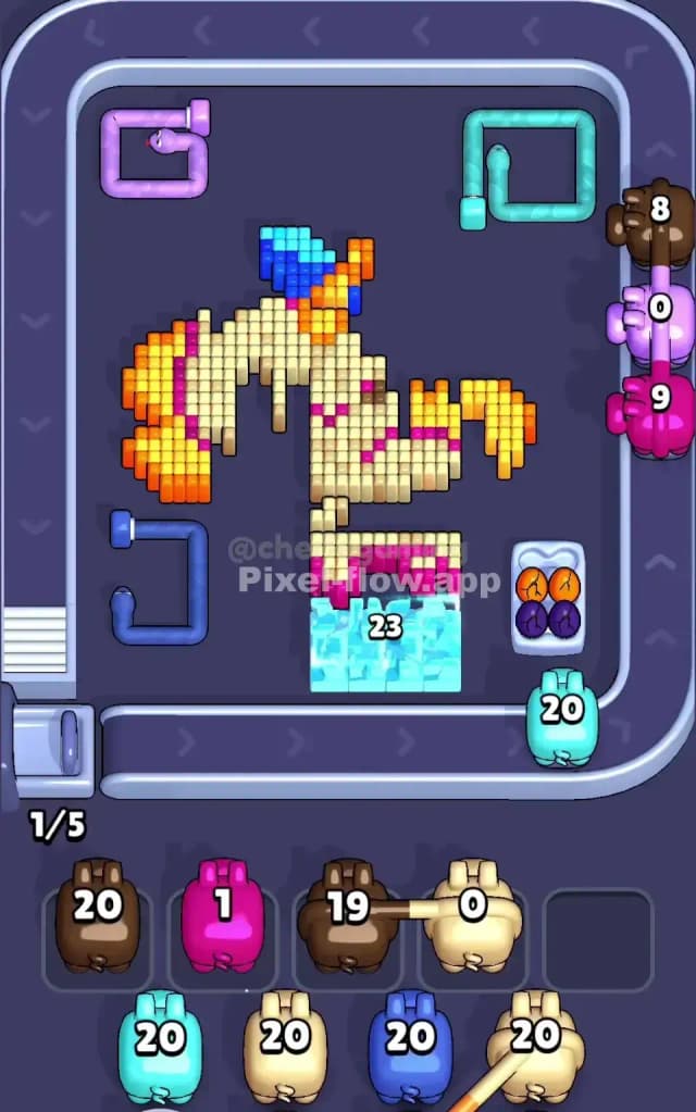 Pixel Flow Level 788 Solution 2