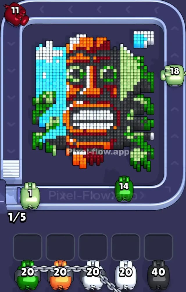 Pixel Flow Level 804 Solution 1