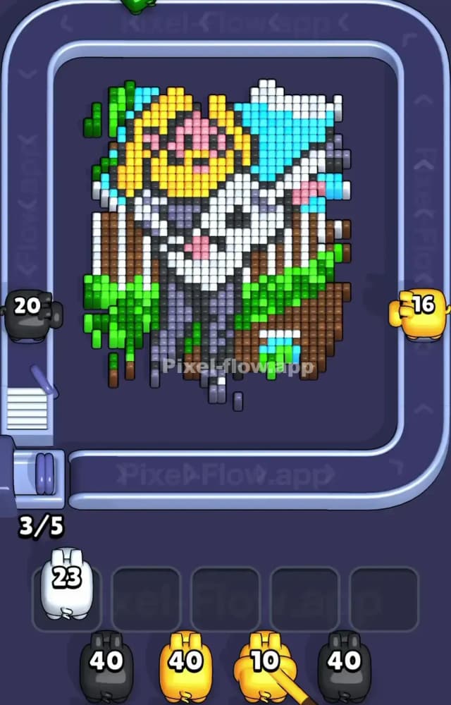 Pixel Flow Level 1354 Solution 1