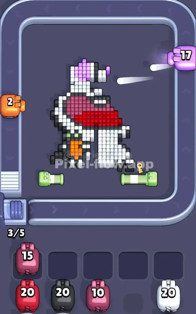 Pixel Flow Level 64 Solution 2