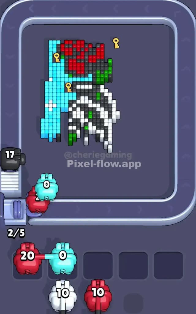 Pixel Flow Rose Level Solution 2