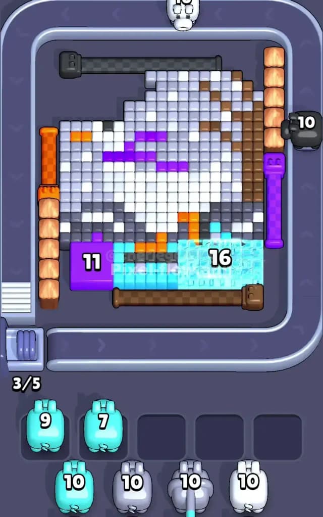 Pixel Flow Level 382 Solution 1