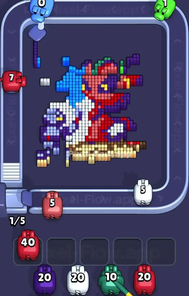 Pixel Flow Level 1259 Solution 2