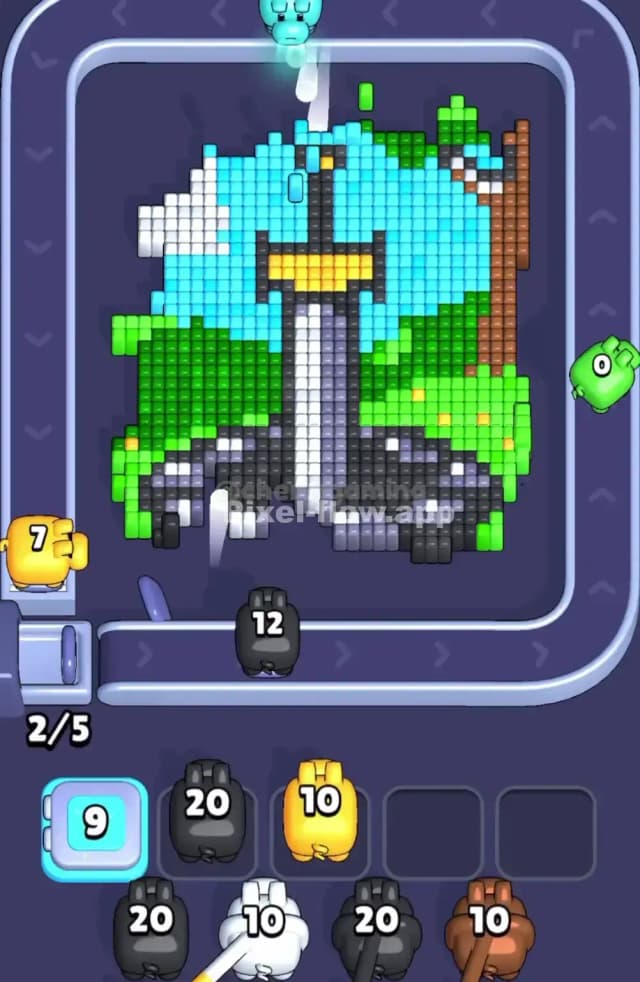 Pixel Flow Level 1906 Solution 1