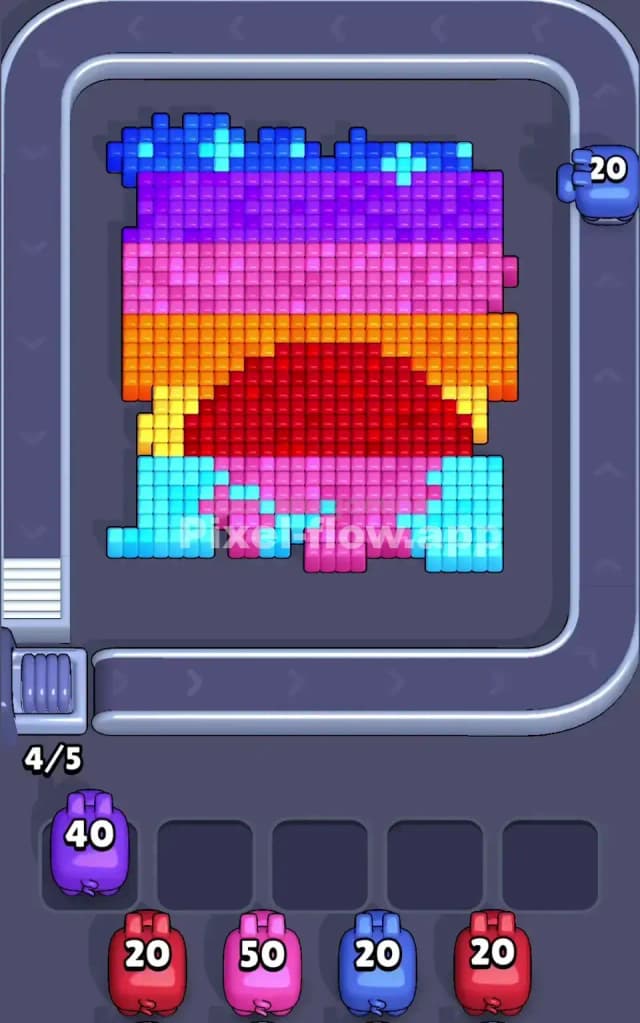 Pixel Flow Level 90 Solution 1