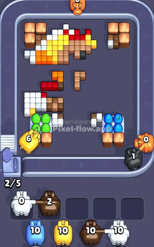 Pixel Flow Level 445 Solution 2