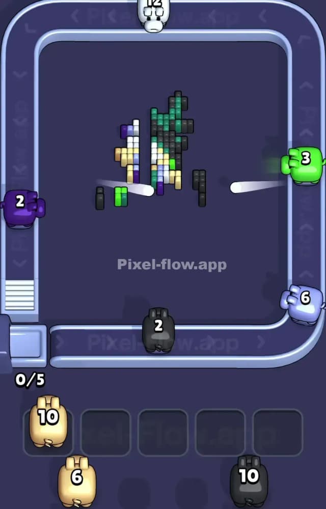Pixel Flow Level 1558 Solution 3
