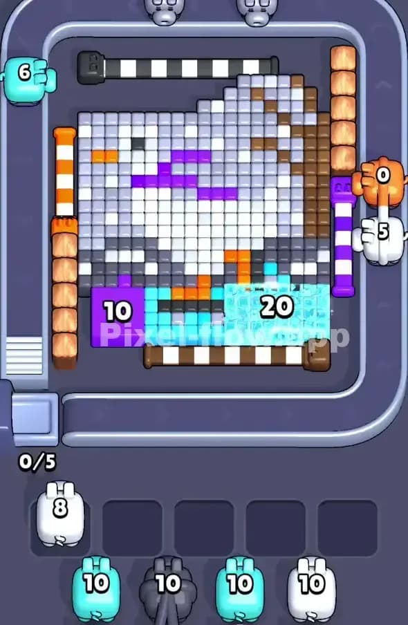 Pixel Flow Level 383 Solution 1