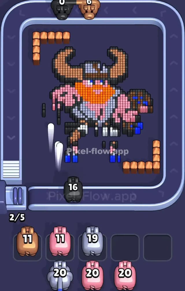 Pixel Flow Level 963 Solution 1