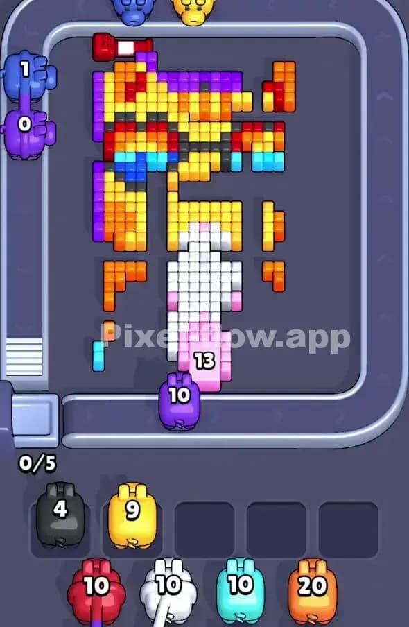 Pixel Flow Level 393 Solution 2