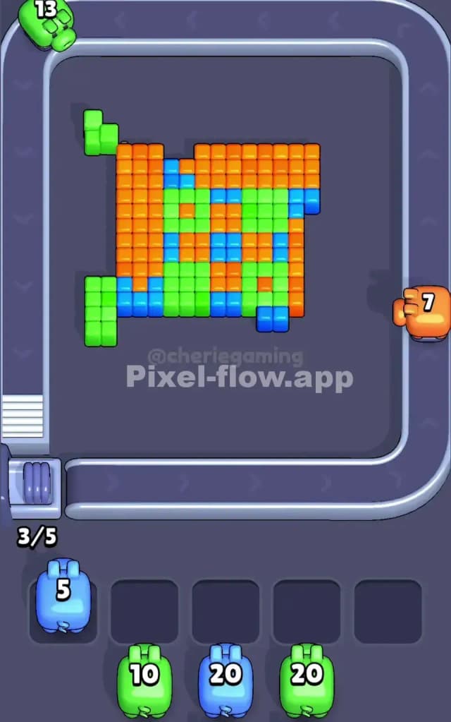 Pixel Flow Level 7 Solution 2