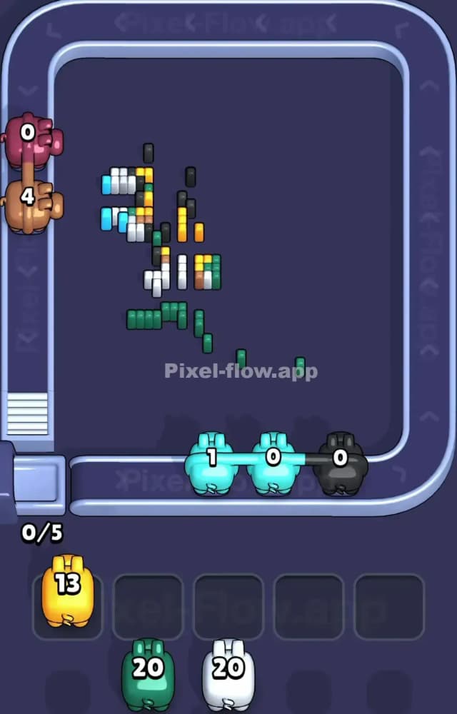 Pixel Flow Level 1599 Solution 3