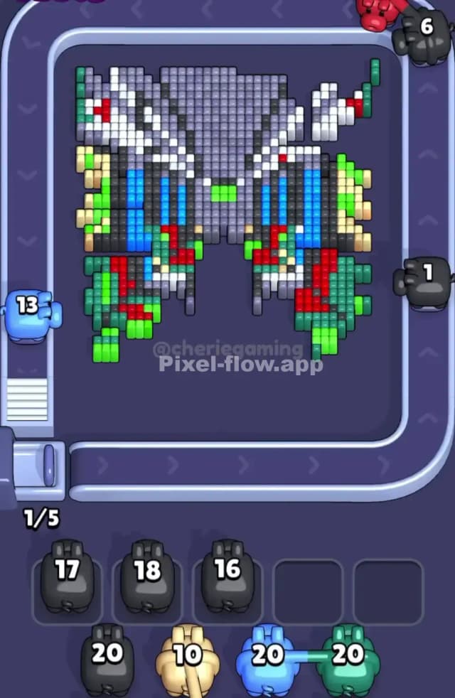 Pixel Flow Level 1757 Solution 1