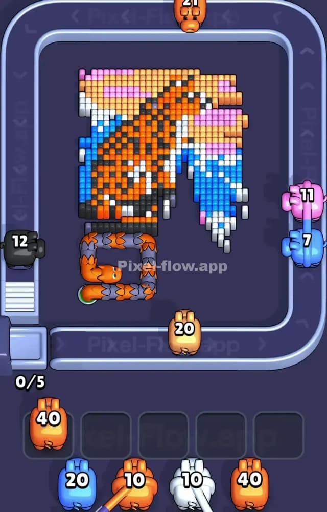 Pixel Flow Level 1263 Solution 2