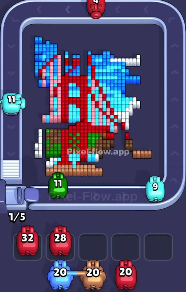 Pixel Flow Level 858 Solution 2