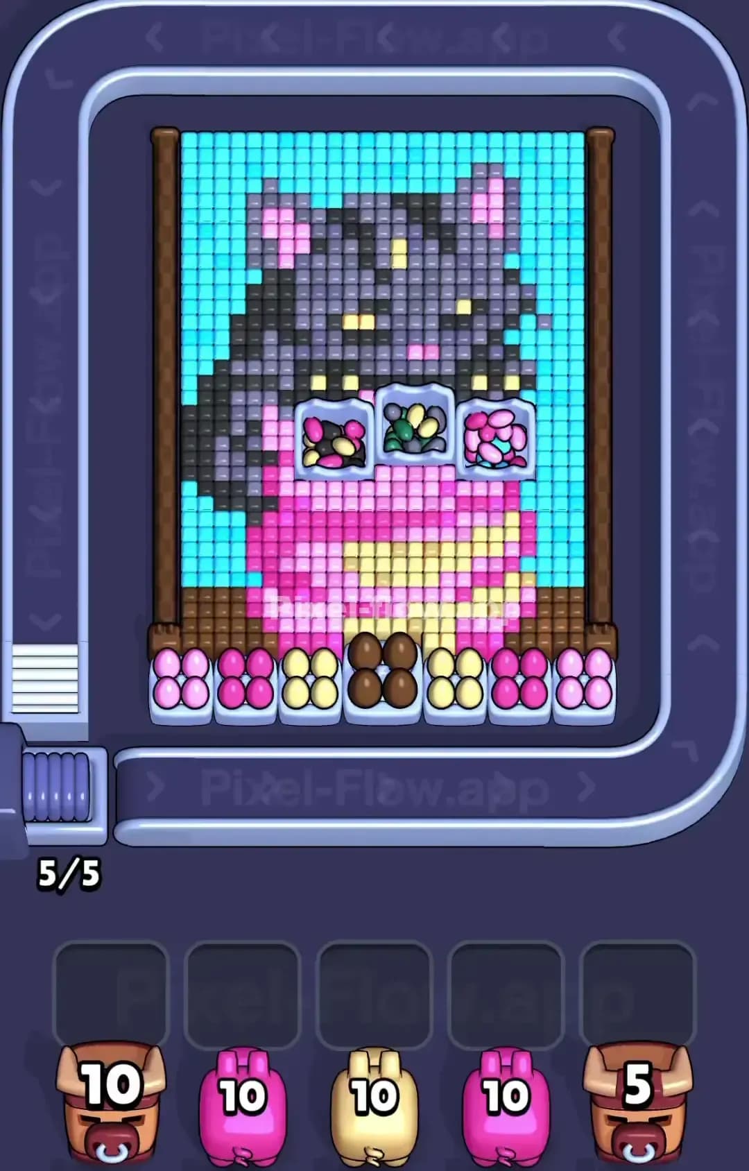 Pixel Flow Level 1477 Screenshot