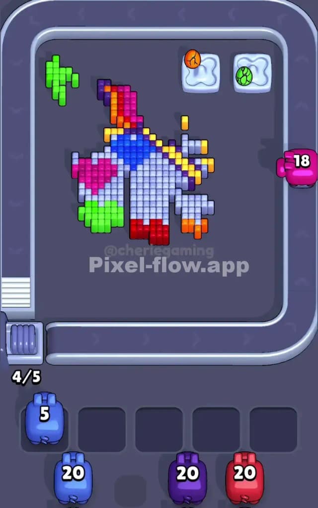 Pixel Flow Level 204 Solution 2
