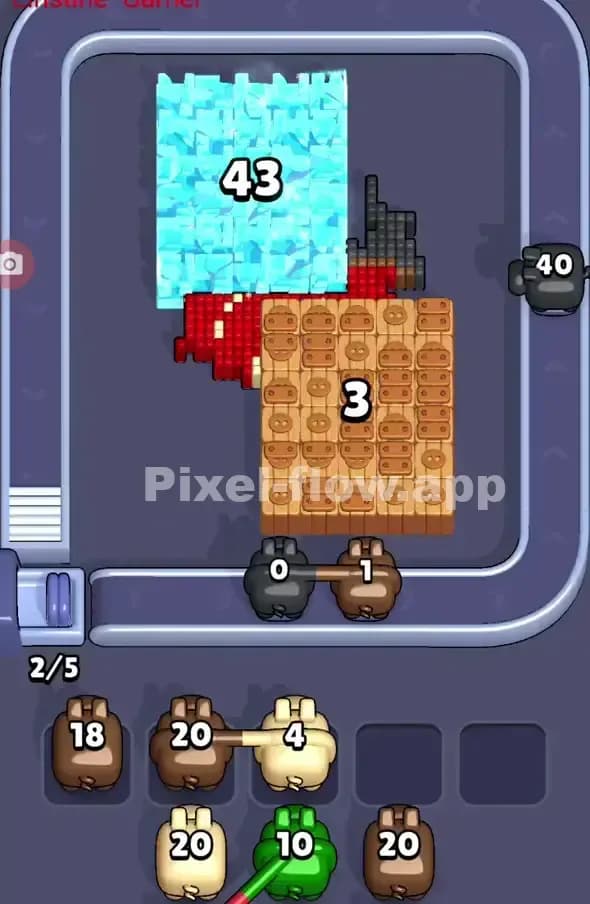 Pixel Flow Level 321 Solution 1