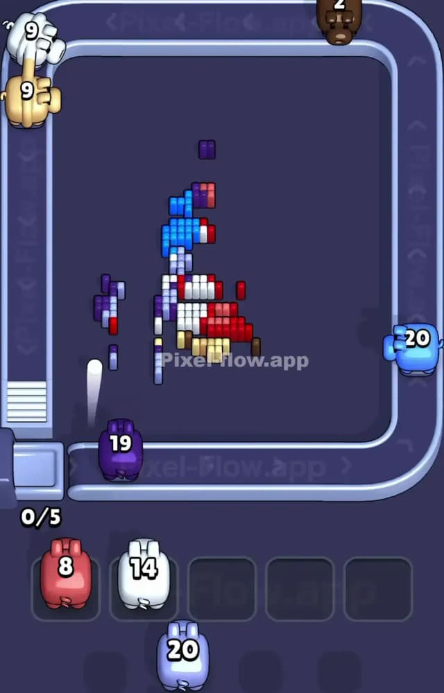 Pixel Flow Level 1259 Solution 3