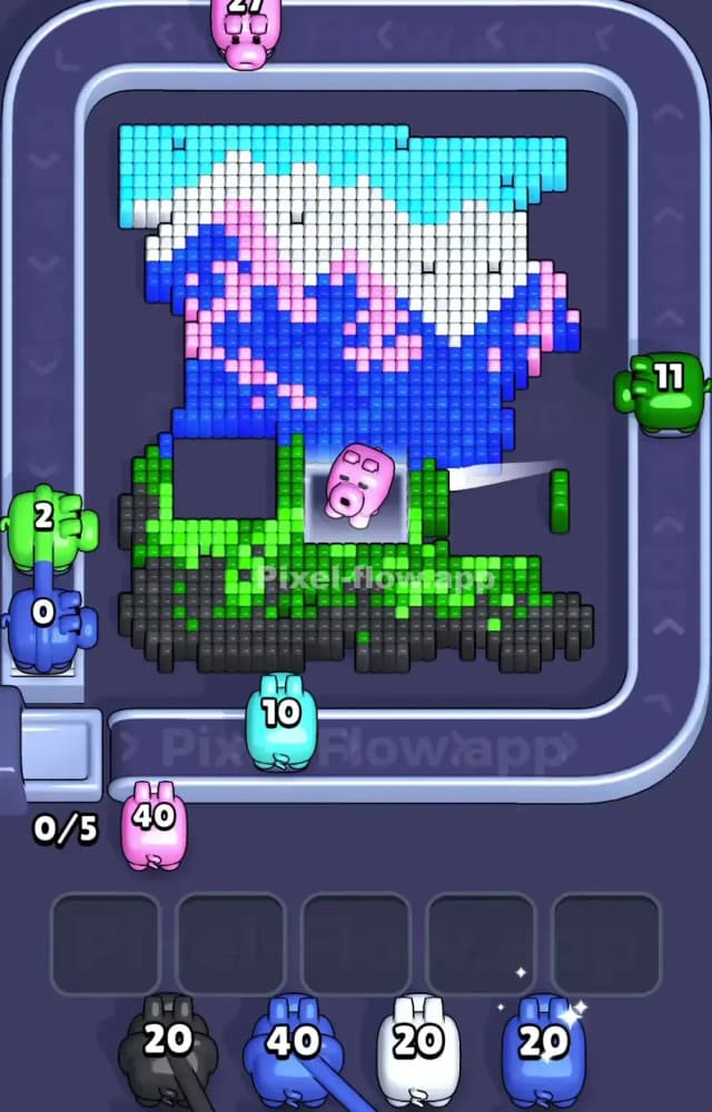 Pixel Flow Level 1078 Solution 1