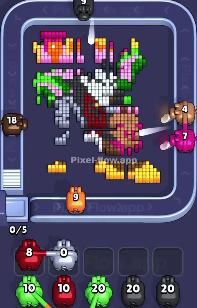 Pixel Flow Level 1133 Solution 2