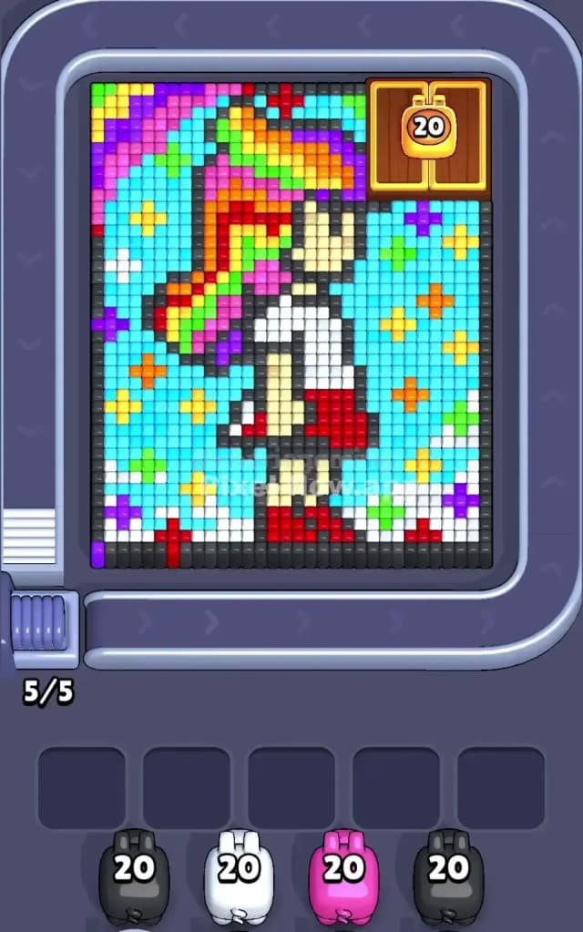 Pixel Flow Level 518 Gameplay