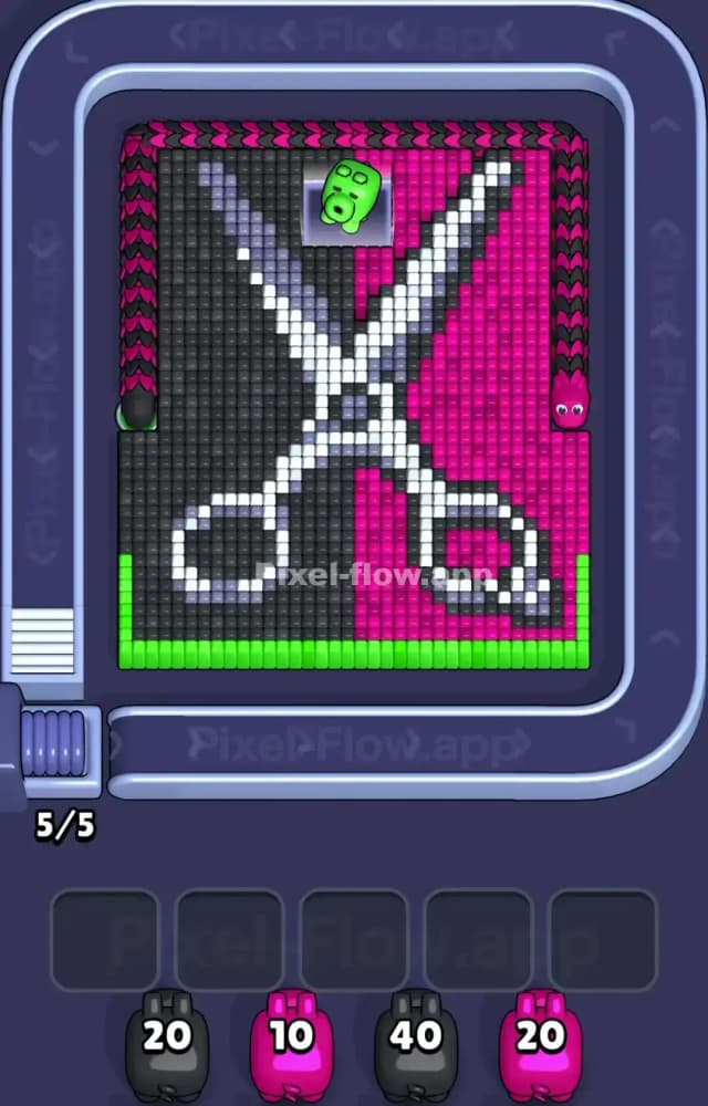 Pixel Flow Level 1421 Gameplay