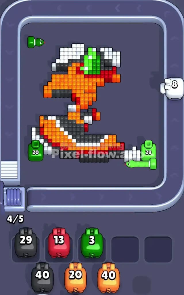 Pixel Flow Level 183 Solution 2