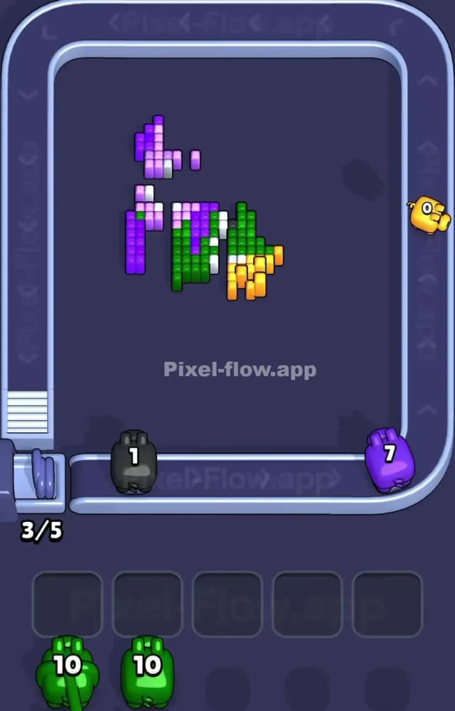 Pixel Flow Level 1121 Solution 3