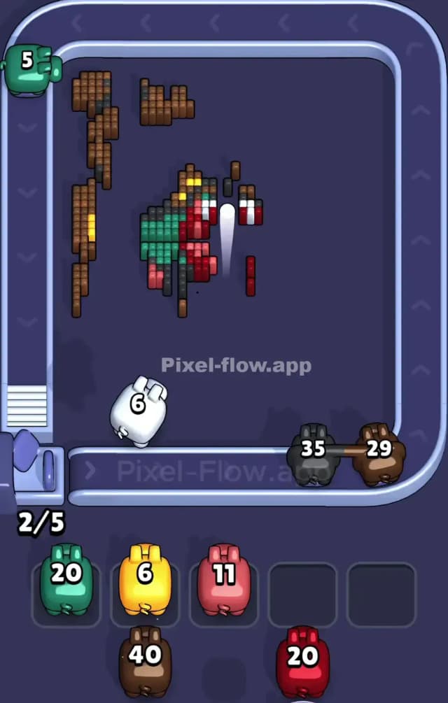Pixel Flow Level 855 Solution 3