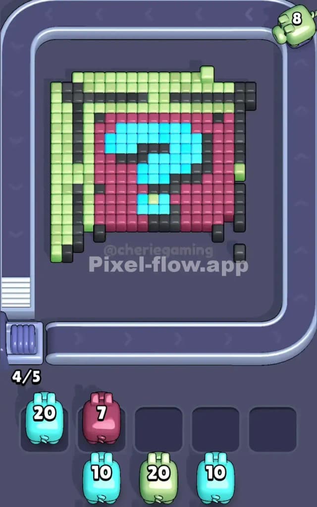 Pixel Flow Level 62 Solution 1