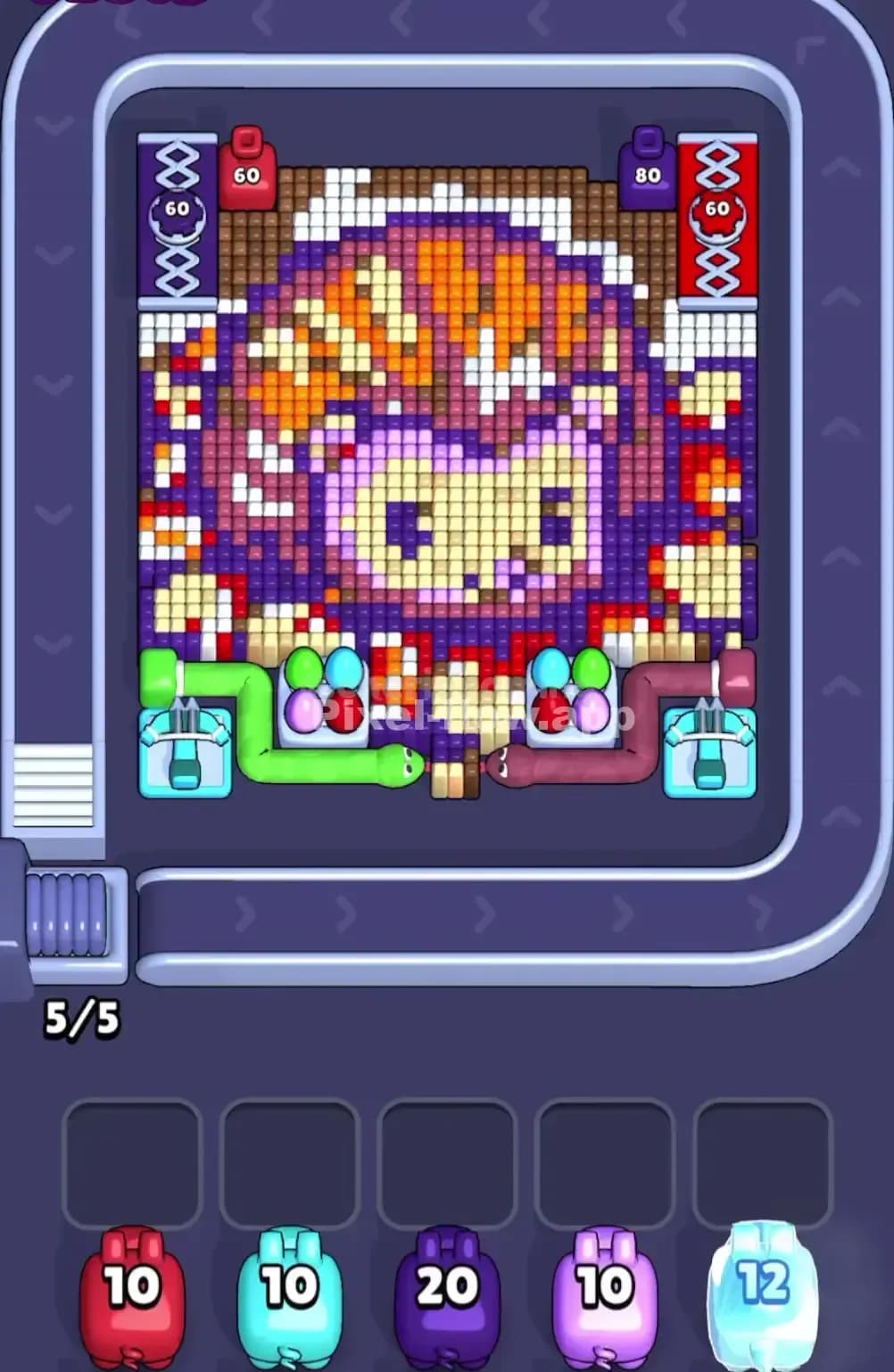 Pixel Flow Level 1740 Screenshot