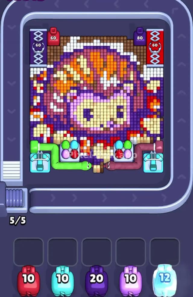 Pixel Flow Level 1740 Gameplay
