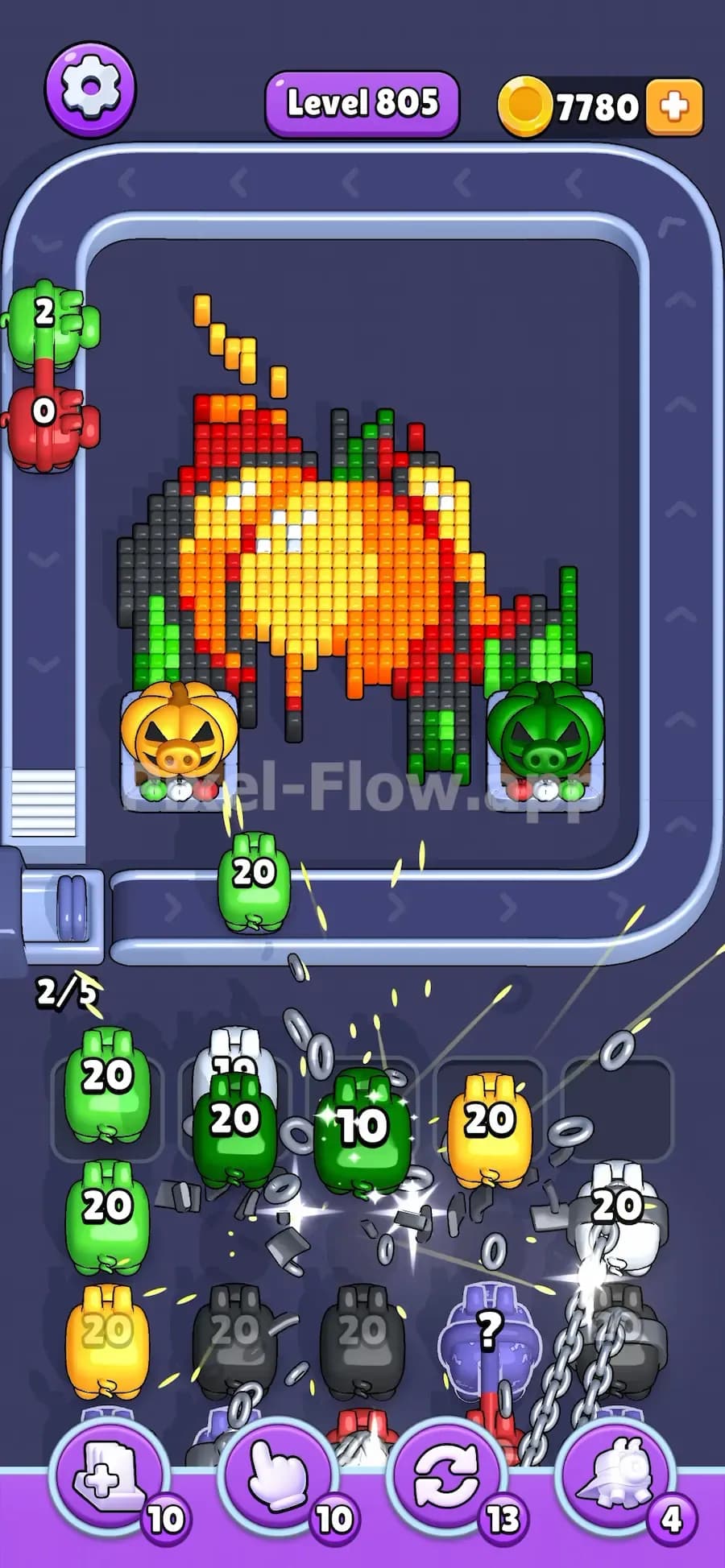Shackles in Pixel Flow