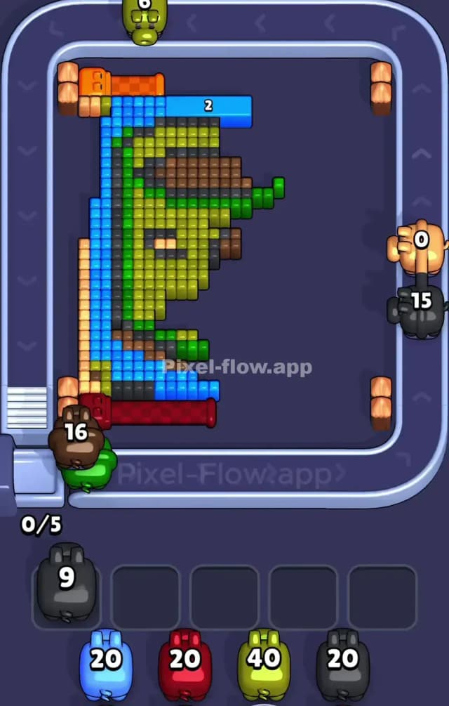 Pixel Flow Level 826 Solution 2