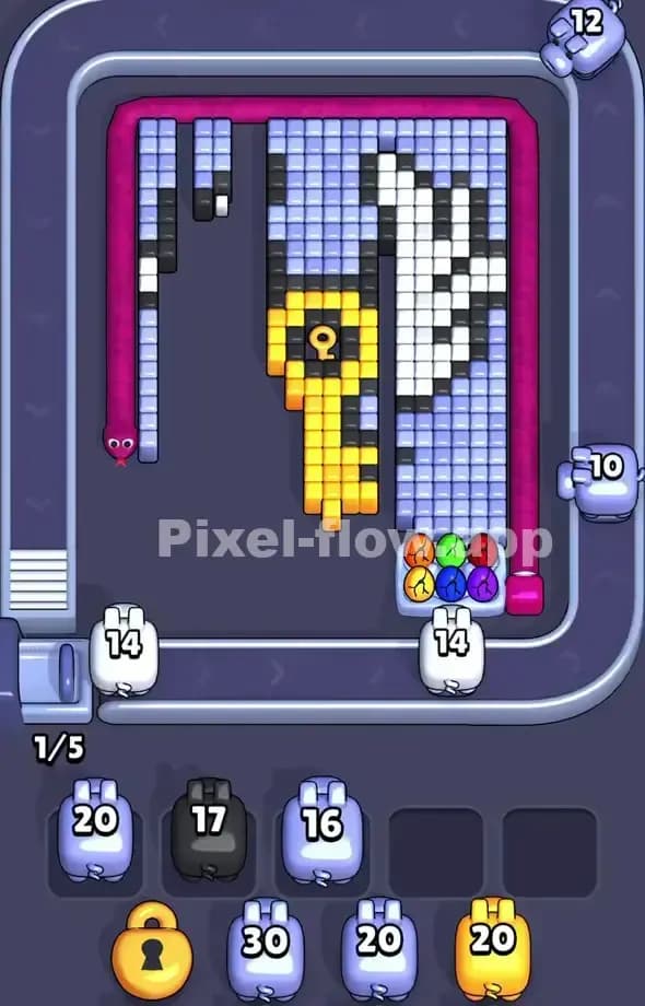 Pixel Flow Level 523 Solution 2