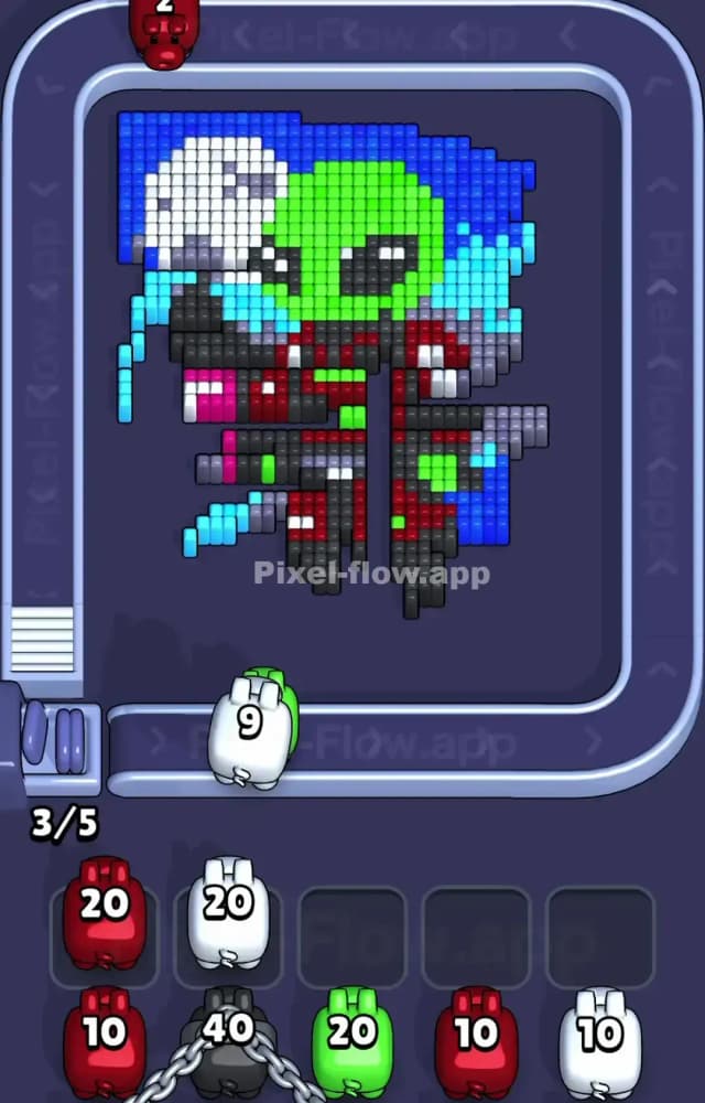 Pixel Flow Level 1250 Solution 2