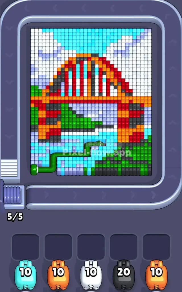 Pixel Flow Level 618 Gameplay