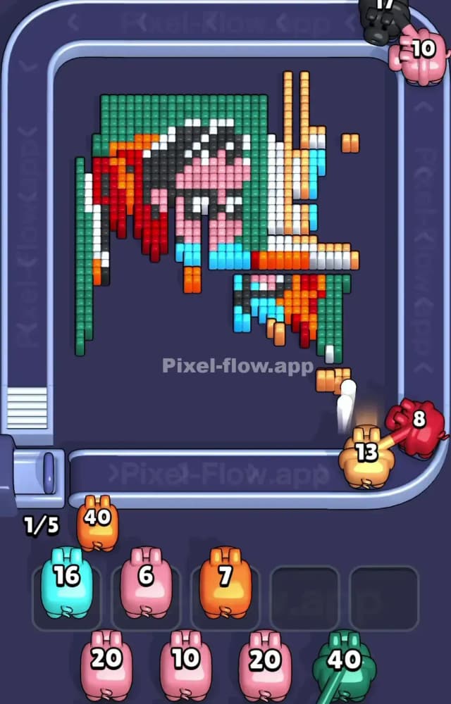 Pixel Flow Level 1148 Solution 2
