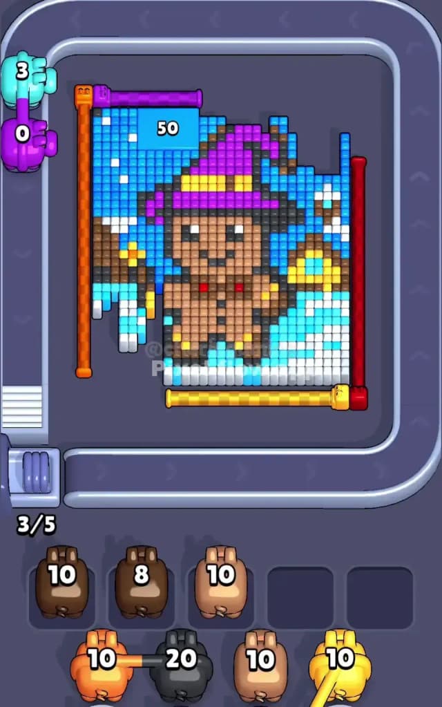 Pixel Flow Level 761 Solution 1