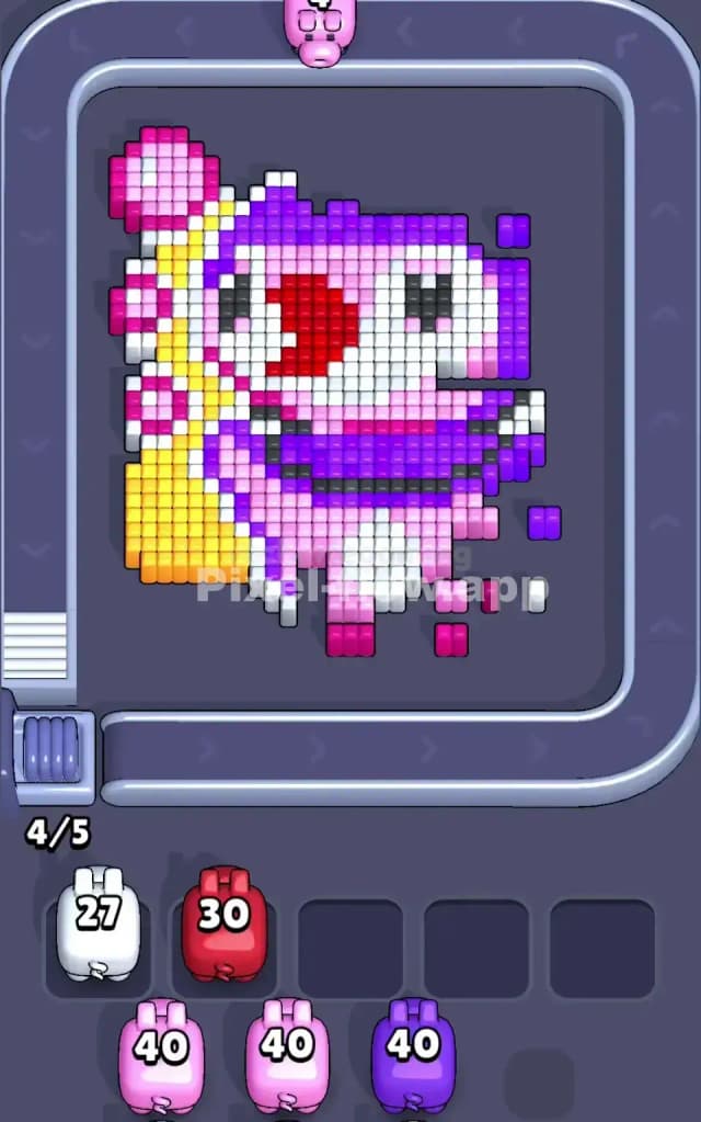 Pixel Flow Level 124 Solution 1