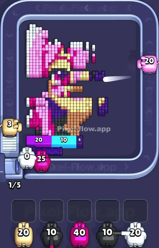 Pixel Flow Level 1128 Solution 2